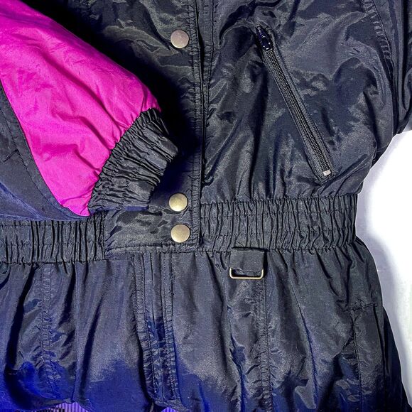 Vintage 90s Swiss Alps Ski Suit | Women’s M | Retro One Piece Snowsuit - Picture 4 of 8